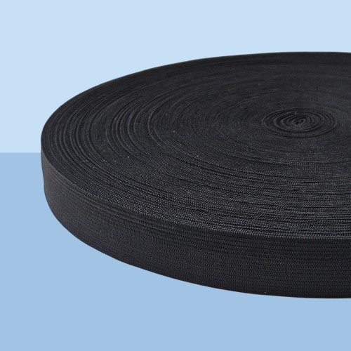 Резинка вязаная 25 мм чёрный