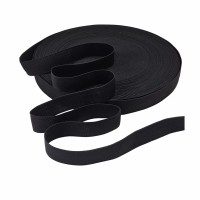 Резинка вязаная 25 мм чёрный (уп. 50 м)