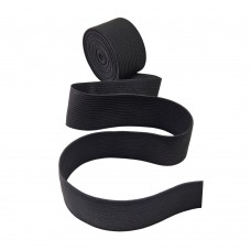 Резинка вязаная 30 мм чёрный