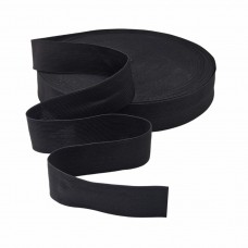 Резинка вязаная 35 мм чёрный (уп. 50 м)