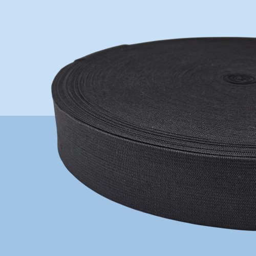 Резинка вязаная 40 мм чёрный