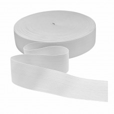 Резинка вязаная 45 мм белый (уп. 40 м)