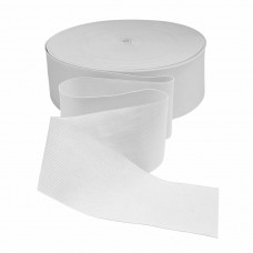 Резинка вязаная 80 мм белый (уп. 50 м)