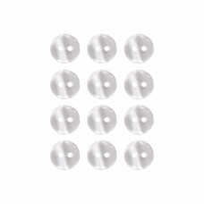 Пуговица рубашечная/блузочная (2 прокола) арт. TOP1. L16 - 10 мм белый перламутр (уп. 12 шт)