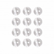 Пуговица рубашечная/блузочная (2 прокола) арт. TOP1. L20 - 13 мм белый перламутр (уп. 12 шт)