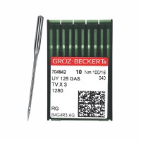 Иглы для промышленных швейных машин UY*128 GAS 100 RG универсальные GROZ-BECKERT (10 шт)