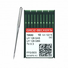 Иглы для промышленных швейных машин UY*128 GAS/GBS 100 SES для трикотажа GROZ-BECKERT (10 шт)