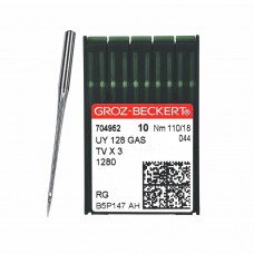 Иглы для промышленных швейных машин UY*128 GAS 110 RG универсальные GROZ-BECKERT (10 шт)