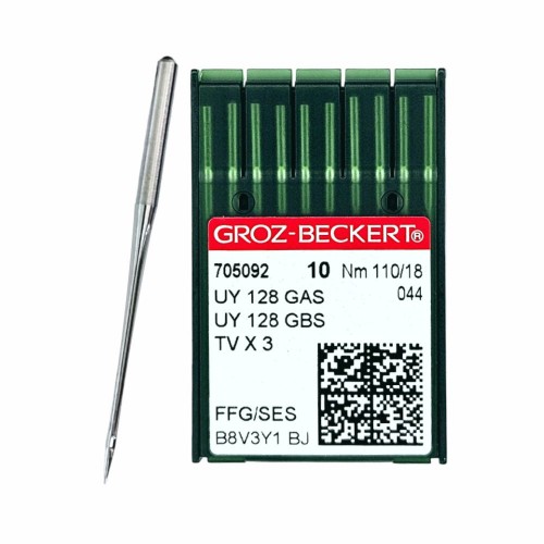 Иглы для промышленных швейных машин UY*128 GAS/GBS 110 SES для трикотажа GROZ-BECKERT (10 шт)