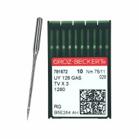 Иглы для промышленных швейных машин UY*128 GAS 75 RG универсальные GROZ-BECKERT (10 шт)