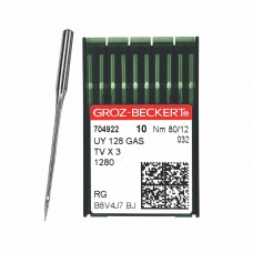 Иглы для промышленных швейных машин UY*128 GAS 80 RG универсальные GROZ-BECKERT (10 шт)