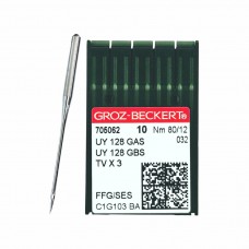 Иглы для промышленных швейных машин UY*128 GAS 80 SES для трикотажа GROZ-BECKERT (10 шт)