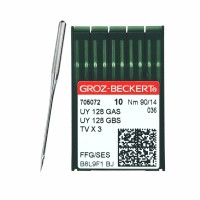 Иглы для промышленных швейных машин UY*128 GAS 90 SES для трикотажа GROZ-BECKERT (10 шт)