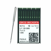 Иглы для промышленных швейных машин UY*128 GBS 70 SUK для высокоэласт. тканей GROZ-BECKERT (10 шт)