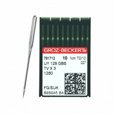Иглы для промышленных швейных машин UY*128 GBS 70 SUK для высокоэласт. тканей GROZ-BECKERT (10 шт)