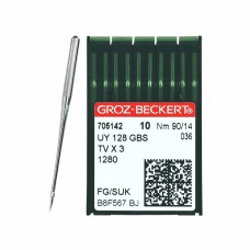 Иглы для промышленных швейных машин UY*128 GBS 90 SUK для высокоэласт. тканей GROZ-BECKERT (10 шт)