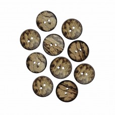 Пуговица кокос (2 прокола) арт. COC1. L18 - 11 мм (уп. 10 шт)