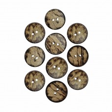 Пуговица кокос (2 прокола) арт. COC1. L20 - 13 мм (уп. 10 шт)