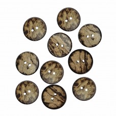 Пуговица кокос (2 прокола) арт. COC1. L28 - 18 мм (уп. 10 шт)