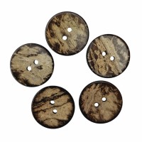 Пуговица кокос (2 прокола) арт. COC1. L44 - 28 мм (уп. 5 шт)
