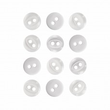 Пуговица P-A1401. 9 мм/2 белый (уп. 12 шт)