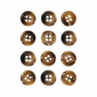 Пуговица P-A1828. 10 мм/4 бежево-коричневый (уп. 12 шт)