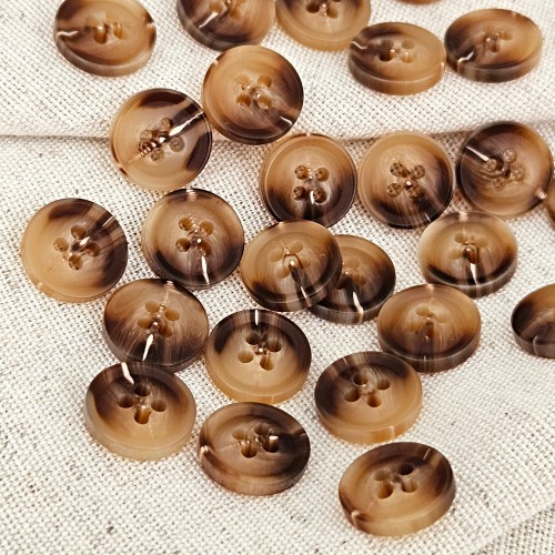 Пуговица P-A1828. 10 мм/4 бежево-коричневый (уп. 12 шт)