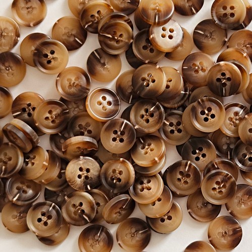 Пуговица P-A1828. 10 мм/4 бежево-коричневый (уп. 12 шт)