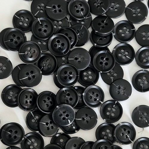 Пуговица P-A1828. 10 мм/4 черный (уп. 12 шт)