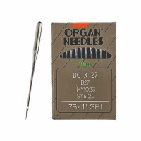 Иглы для промышленных швейных машин DP*5 75 SPI для шелковых тканей ORGAN (10 шт)