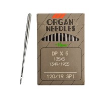 Иглы для промышленных швейных машин DP*5 120 SPI для шелковых тканей ORGAN (10 шт)