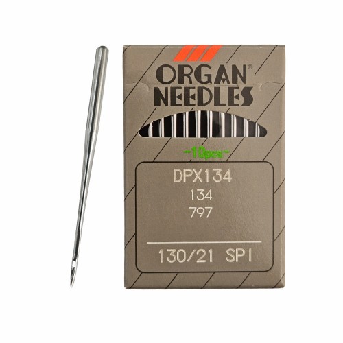 Иглы для промышленных швейных машин DP*5 130 SPI для шелковых тканей ORGAN (10 шт)
