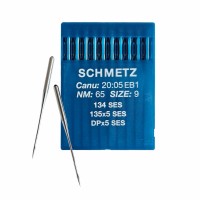 Иглы для промышленных швейных машин UY*128 GAS 65 SES для трикотажа Schmetz (10 шт)