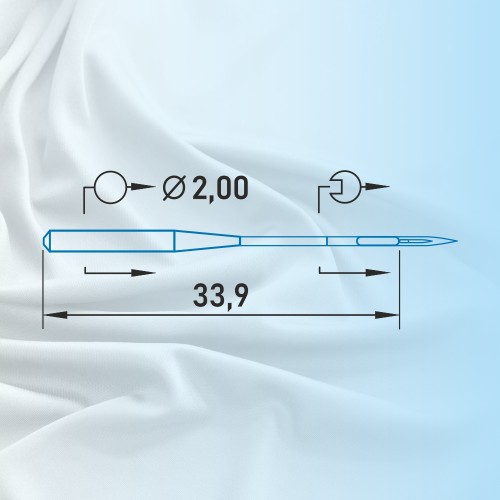 Иглы для промышленных швейных машин UY*128 GAS 65 SES для трикотажа Schmetz (10 шт)