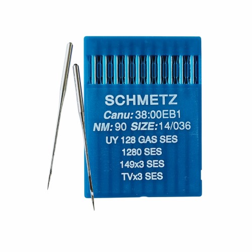 Иглы для промышленных швейных машин UY*128 GAS 90 универсальные Schmetz (10 шт)